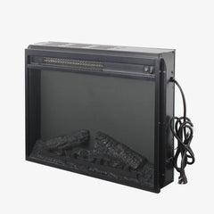 Electric fireplace with CSA/UL certification, 1400W heating, and realistic LED flames for 400 sq. ft. rooms