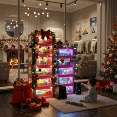 Stackable Storage Bins with Lids Pink